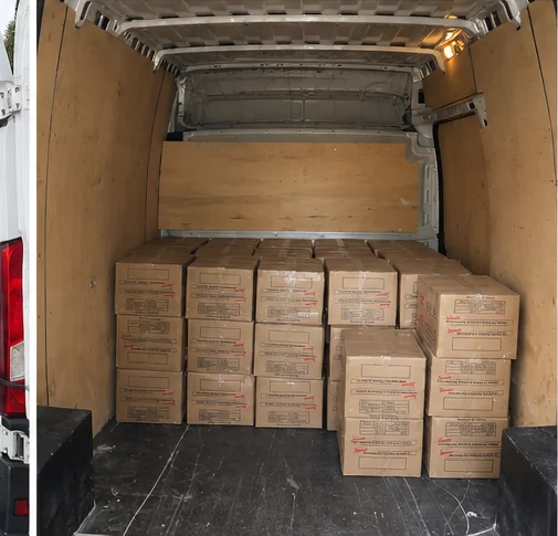 Fiat Ducato yüklü görünüm